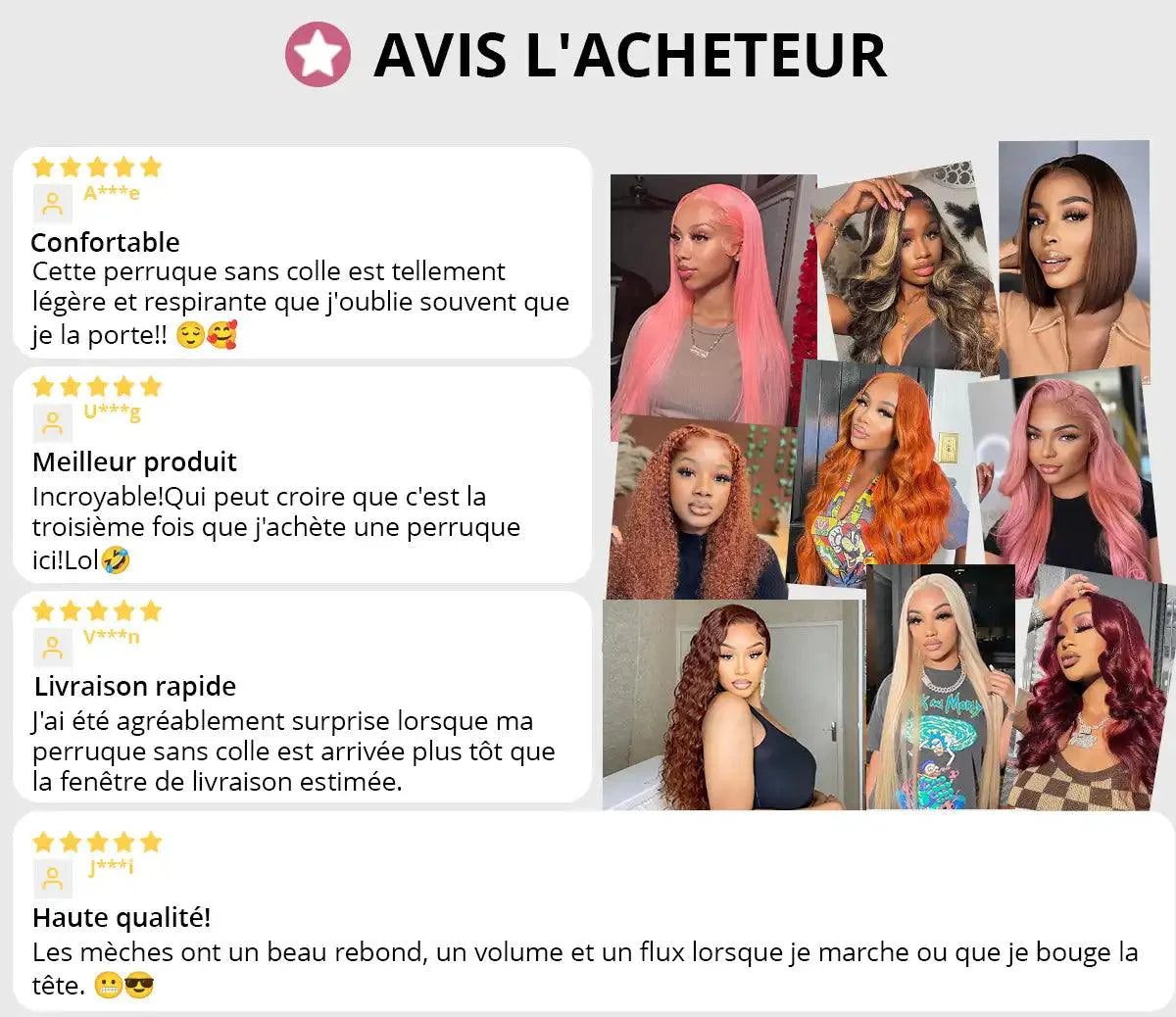 Perruque Peruvian Cheveux Humain Densité 200%