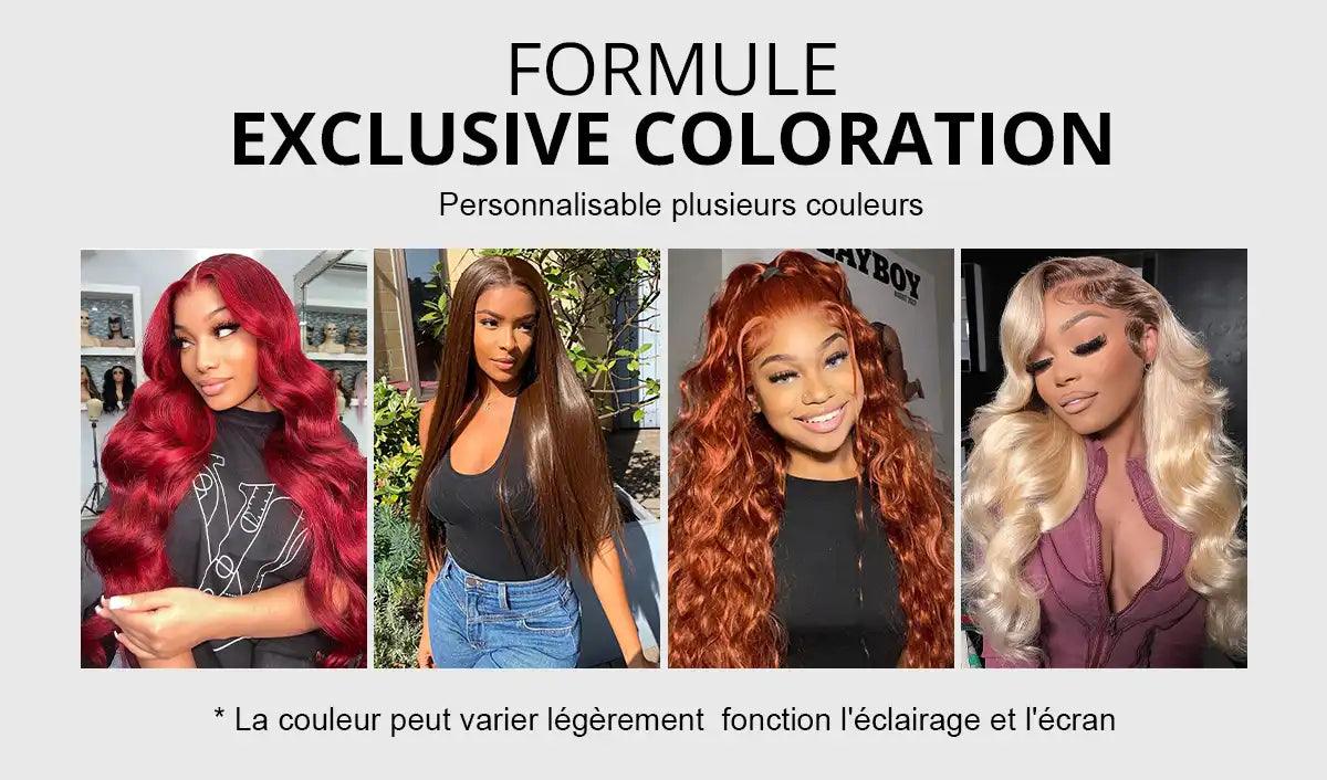 Meliora Glossy 13x4 Lace Frontal Perruque Couleur Mélangé