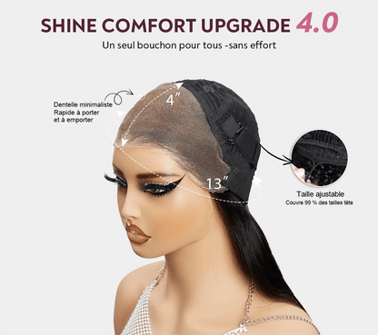 Perruque Cheveux Humain Indien Densité 200%