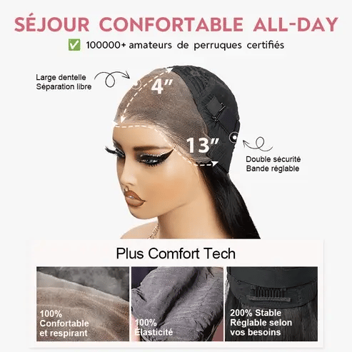 Perruque Indian Cheveux Humain Densité 250%