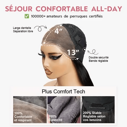 Perruque Indian Cheveux Humain Densité 200%