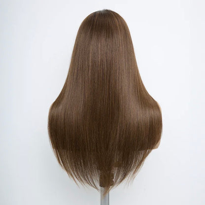 Opalyn Glow Brun Ombré 4x4 Perruque Sans Colle Lisse 250% Densité