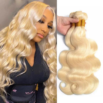 Bundles de cheveux humains blonds