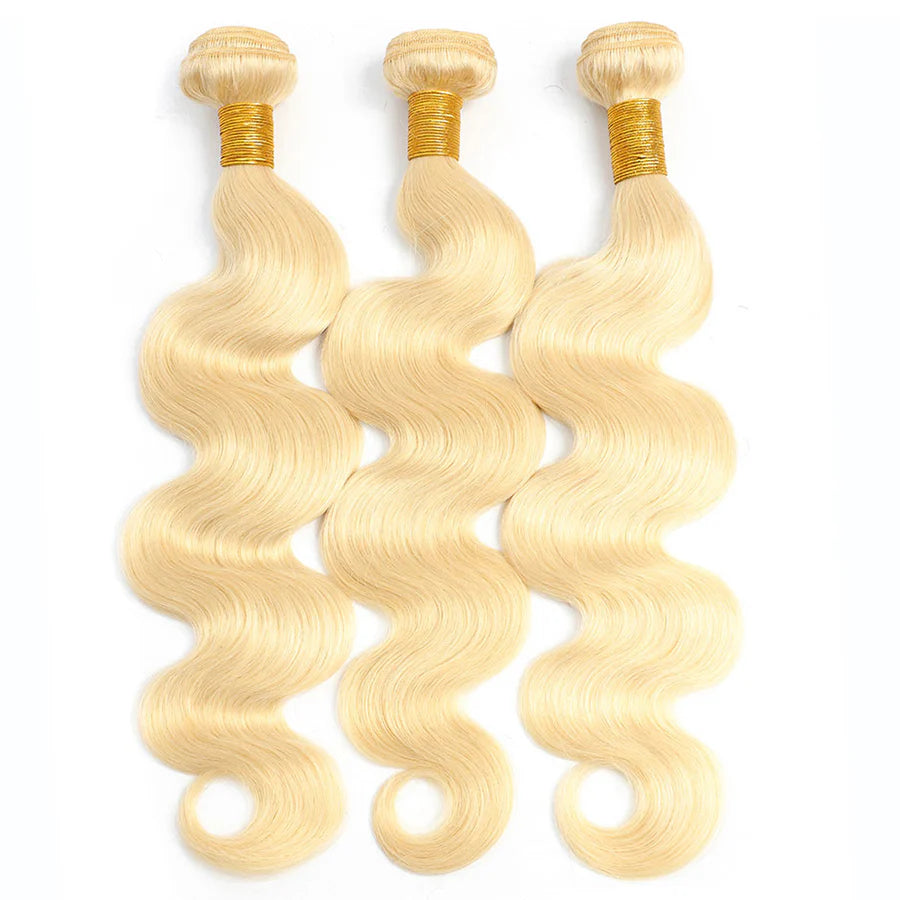 Bundles de cheveux humains blonds